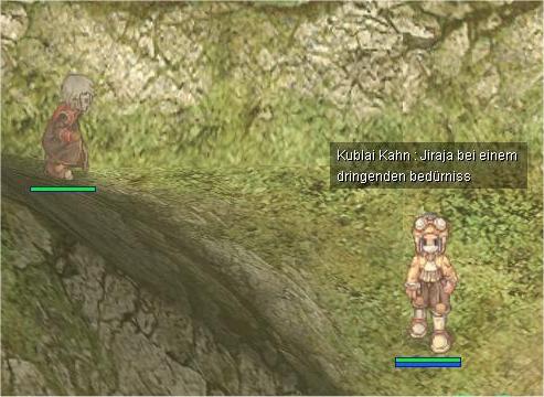 Jiraja bei einem dringenden Bed�rfnis